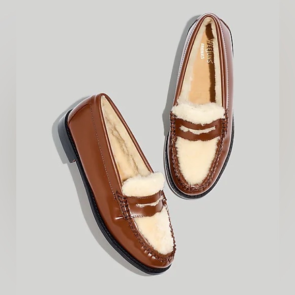 G.H. Bass & Co. Shoes - GH Bass Whitney Shearling Whiskey Loafer Flats Slip On Weejuns Various Sizes